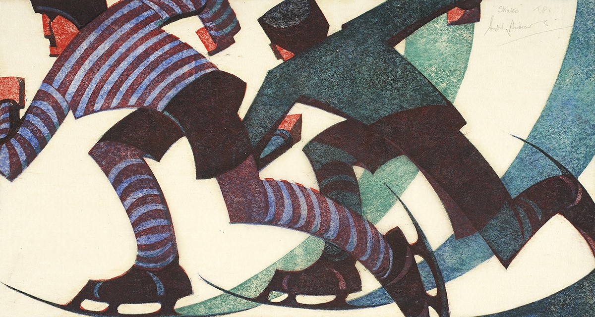 'Skaters' by Sybil Andrews (Print)
