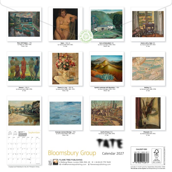Tate Bloomsbury Group Wall Calendar 2027 (CAL06)  Click image for calendar details 