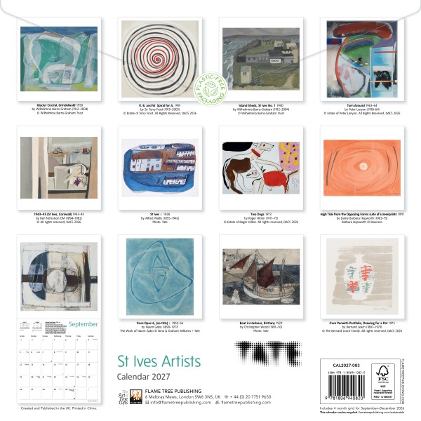 Tate St Ives Wall Calendar 2027 (CAL07)  Click image for calendar details 