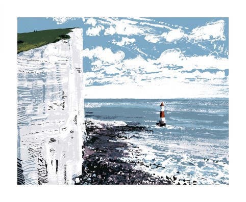 'Walking at Beachy Head' by Andy Lovell (A556d) 