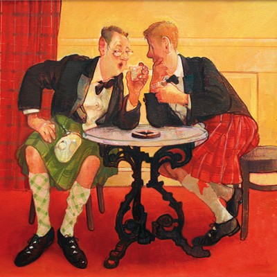 'Whisky Drinkers' by Tim Cockburn (H124) (large card)