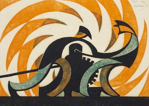 'Winch' by Sybil Andrews (Print)