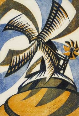 'Windmill' by Sybil Andrews (Print)
