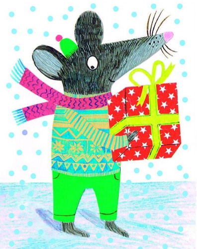Christmas Mouse by Amy Husband (6 card pack) (BX) g2 Christmas NEW Coming Soon