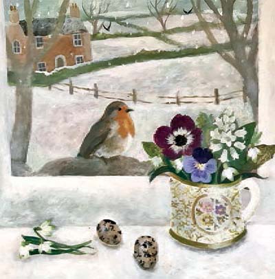 'A Welcome Guest' by Sarah Bowman (xcdp11) g1 (6 card pack) Christmas